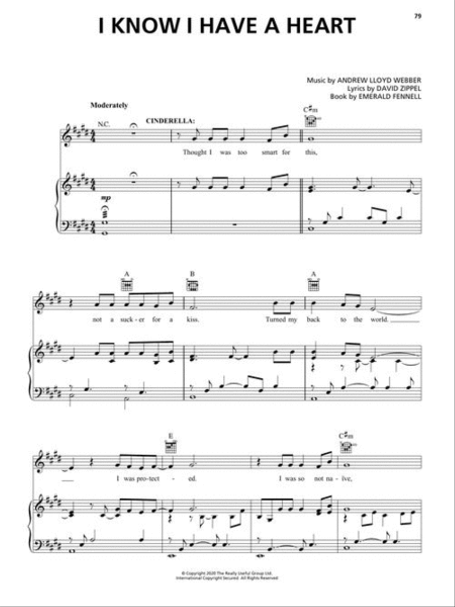 Andrew Lloyd Webber's Cinderella Piano, Vocal scores gallery preview page 6