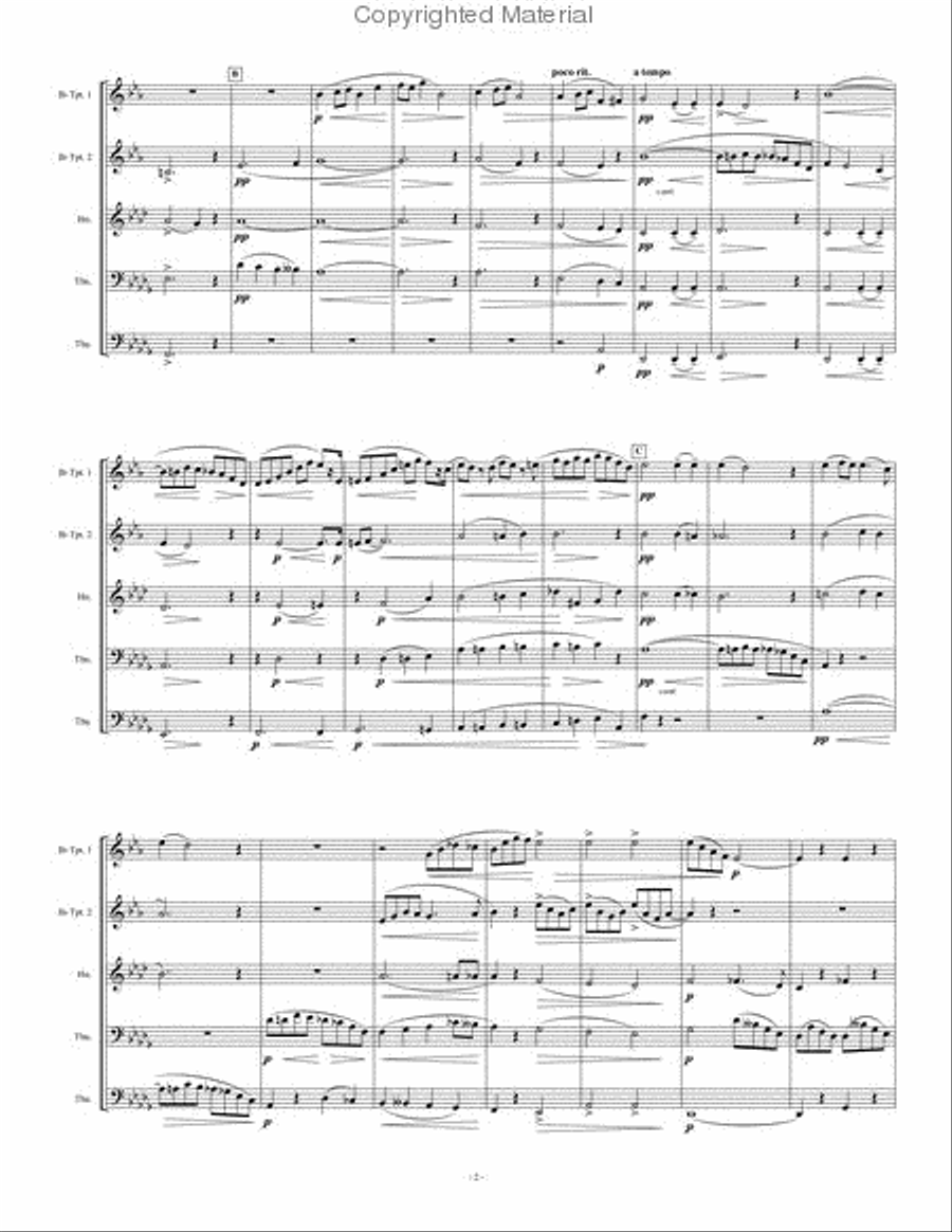 Quintet No. 1 Brass Quintet scores gallery preview page 3