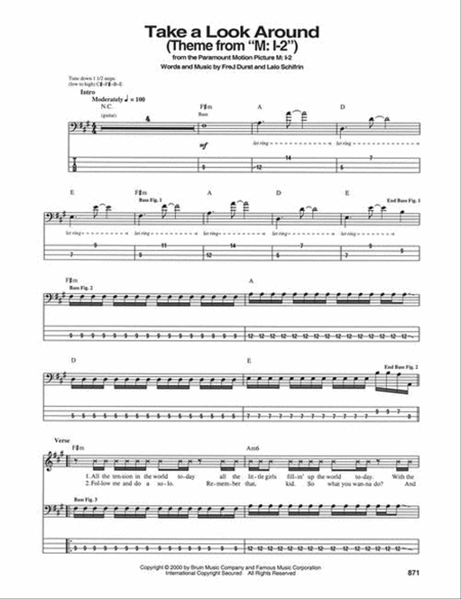 ブランド品専門の Bass Tablature Guitar Bass - Various by Pages White Tab デザイン
