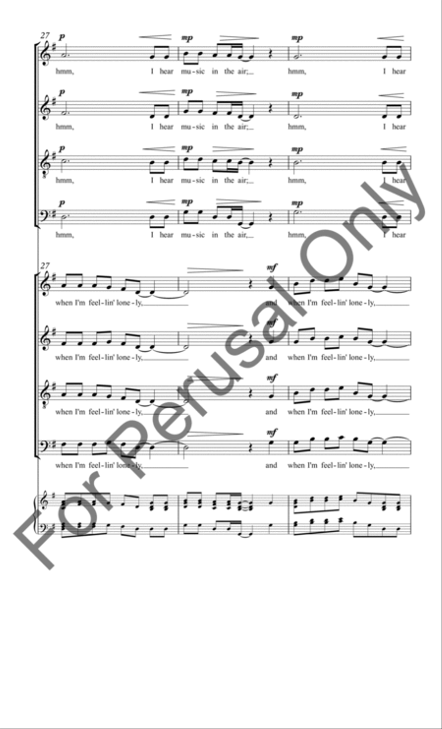 Over My Head 4-Part scores gallery preview page 10