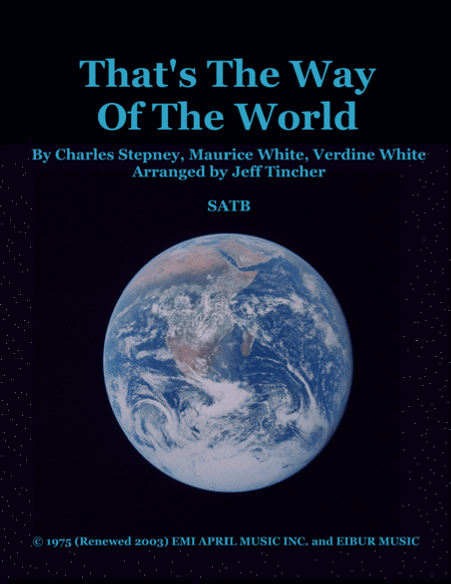 That's The Way Of The World 4-Part scores gallery preview page 1