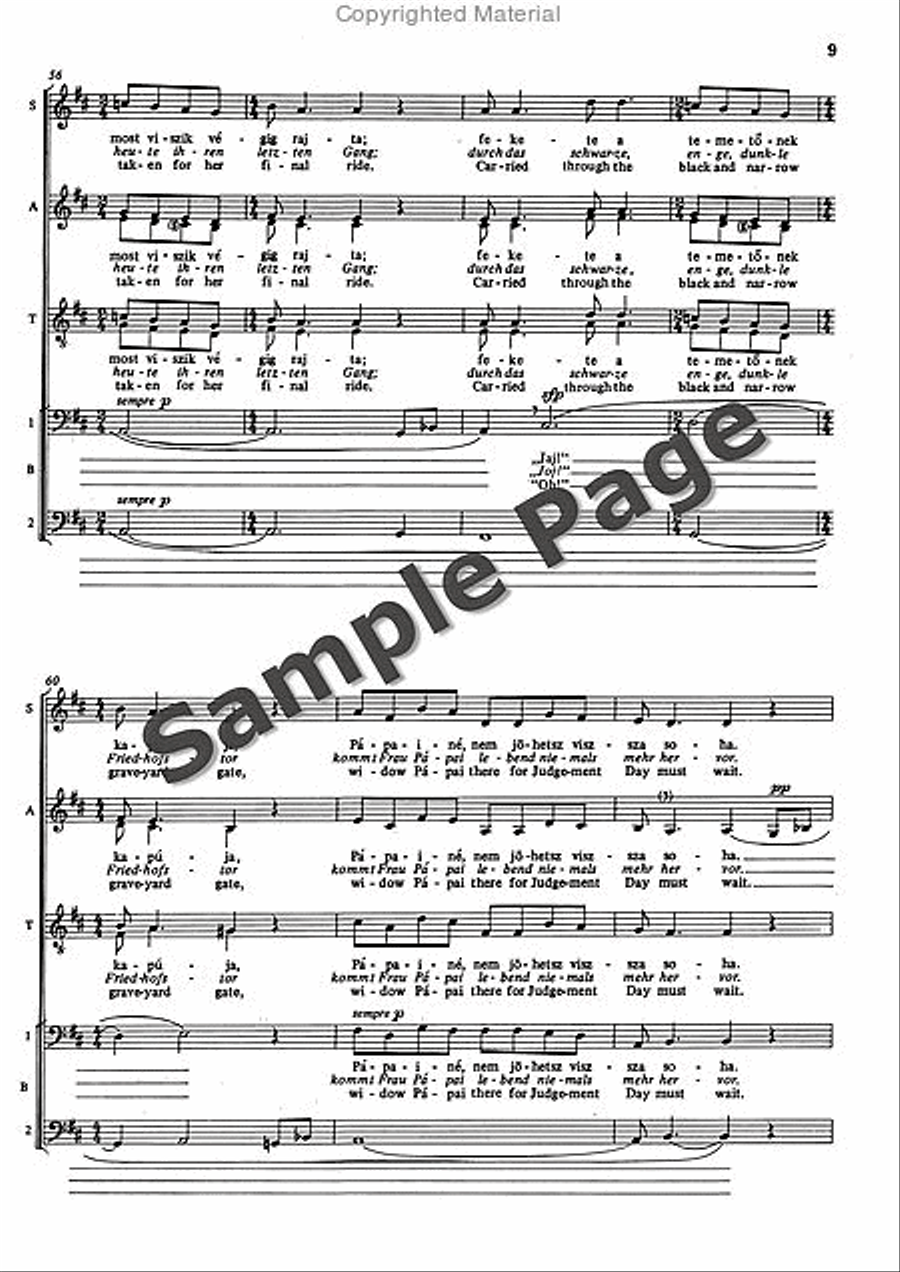 Widow Papai Widow Papai 4-Part scores gallery preview page 10