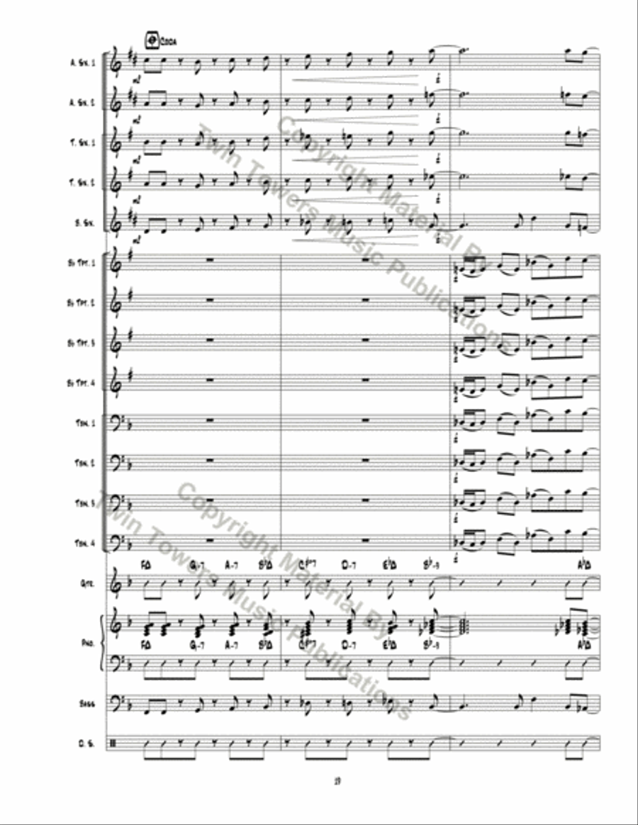 Man Ain't Said My Name Jazz Ensemble scores gallery preview page 20