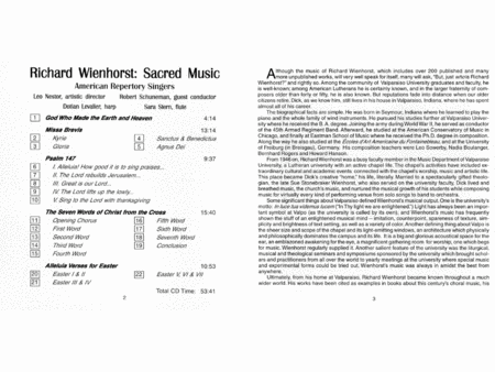 Richard Wienhorst: Sacred Music image number null