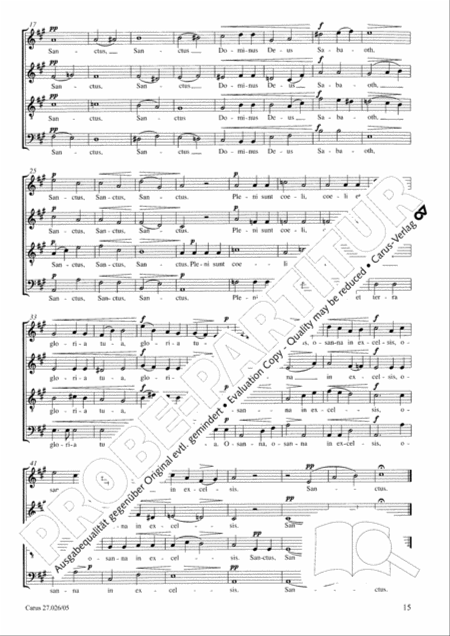 Mass in A minor Mass in A minor 4-Part scores gallery preview page 16