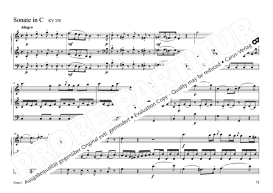 17 Church sonatas Organ Solo scores gallery preview page 74