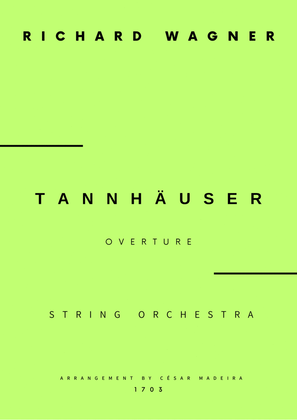 Tannhäuser (Overture) - String Orchestra (Full Score) - Score Only
