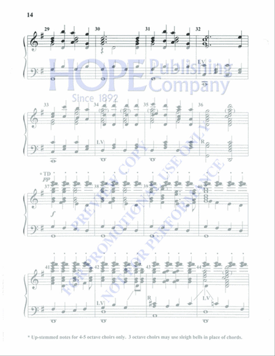 Holiday Favorites for Handbells 5-Octaves scores gallery preview page 16
