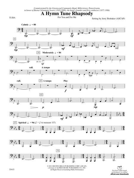 A Hymn Tune Rhapsody: Tuba