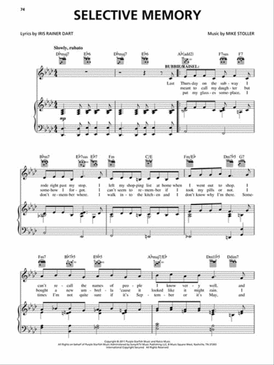 The People in the Picture Piano, Vocal scores gallery preview page 3