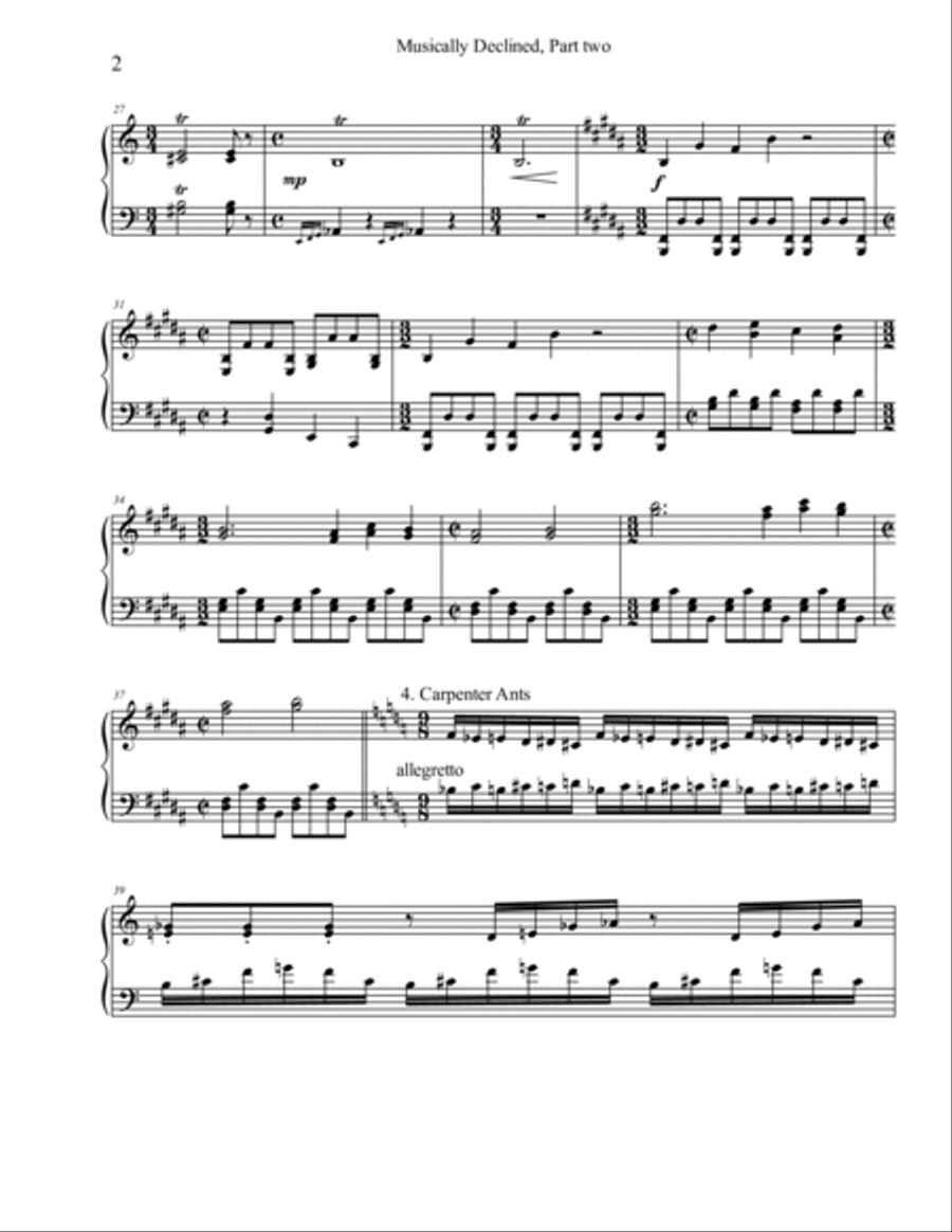 Musically Declined, Part 2 Piano Solo scores gallery preview page 2