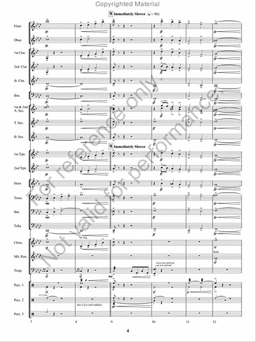 Kennesaw Mountain Celebration Concert Band scores gallery preview page 3