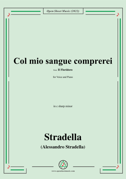 Stradella-Col mio sangue comprerei,from Il Floridoro,in c sharp minor image number null