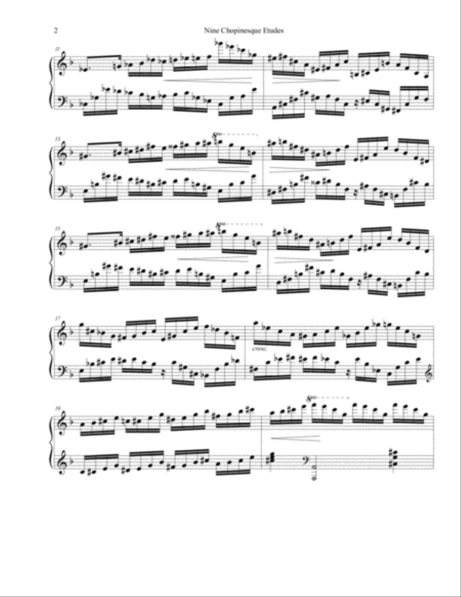 Chopinesque Etude No. 1