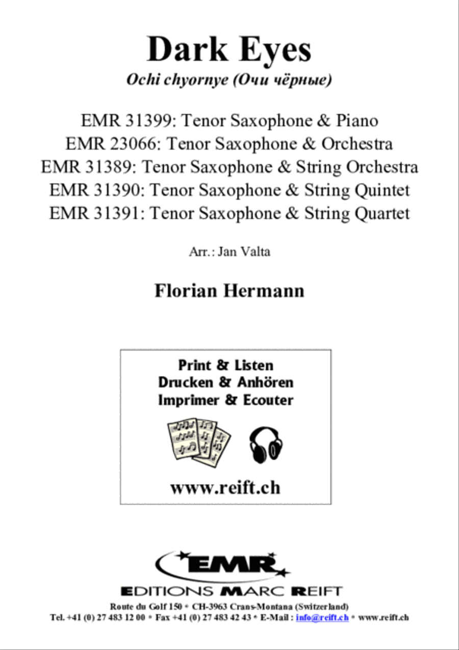 Dark Eyes Tenor Saxophone scores gallery preview page 2