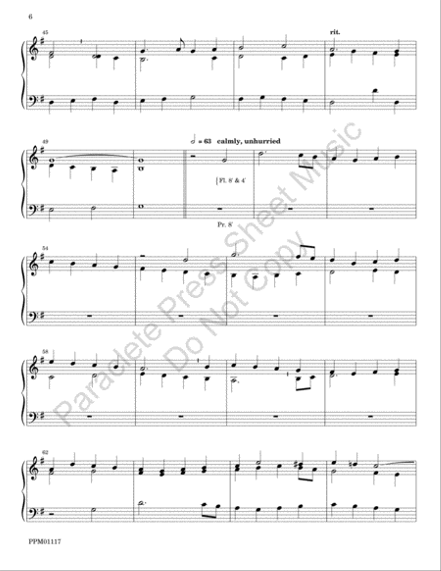 Tribute to Jeremiah Clarke Choir scores gallery preview page 7