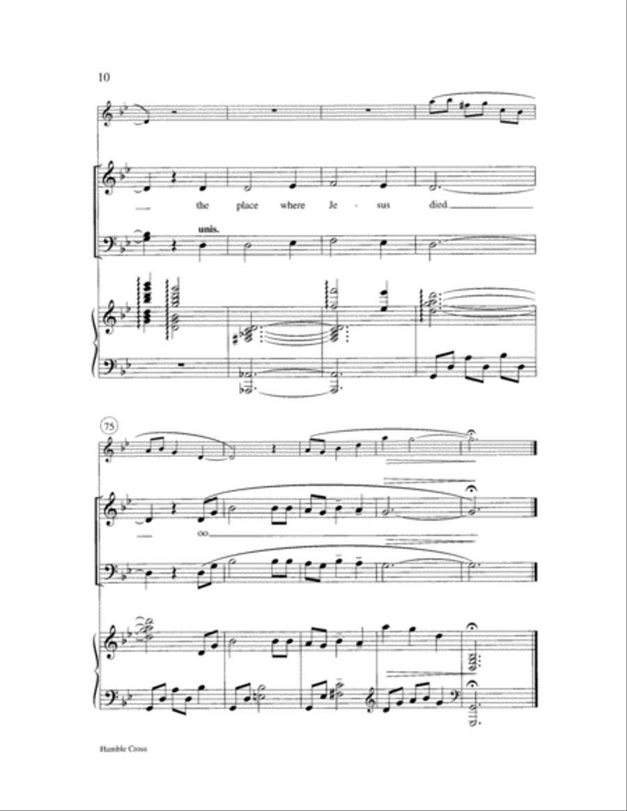 Humble Cross 4-Part scores gallery preview page 10