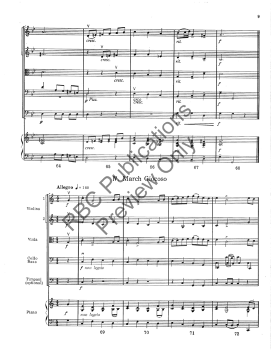 Vier Stucke String Orchestra scores gallery preview page 10