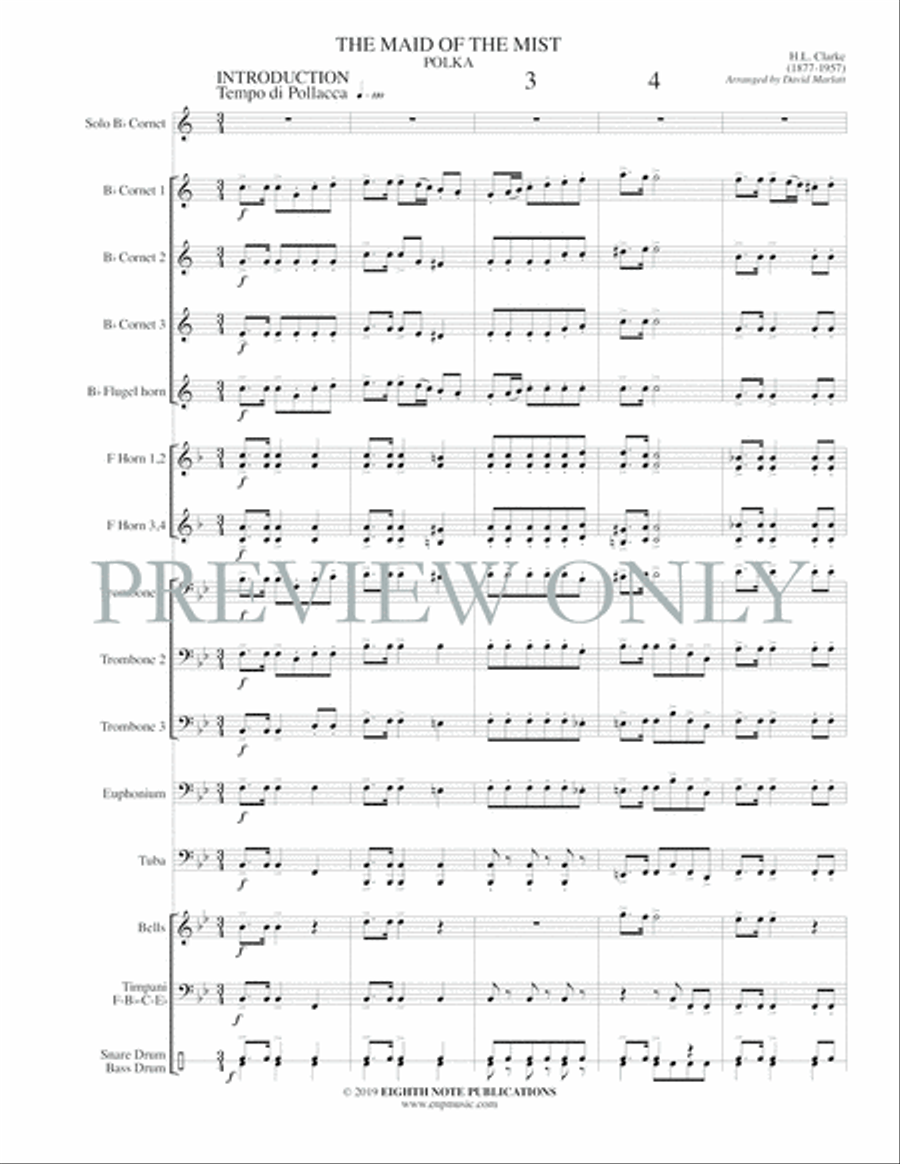 The Maid of the Mist The Maid of the Mist Small Ensemble scores gallery preview page 3