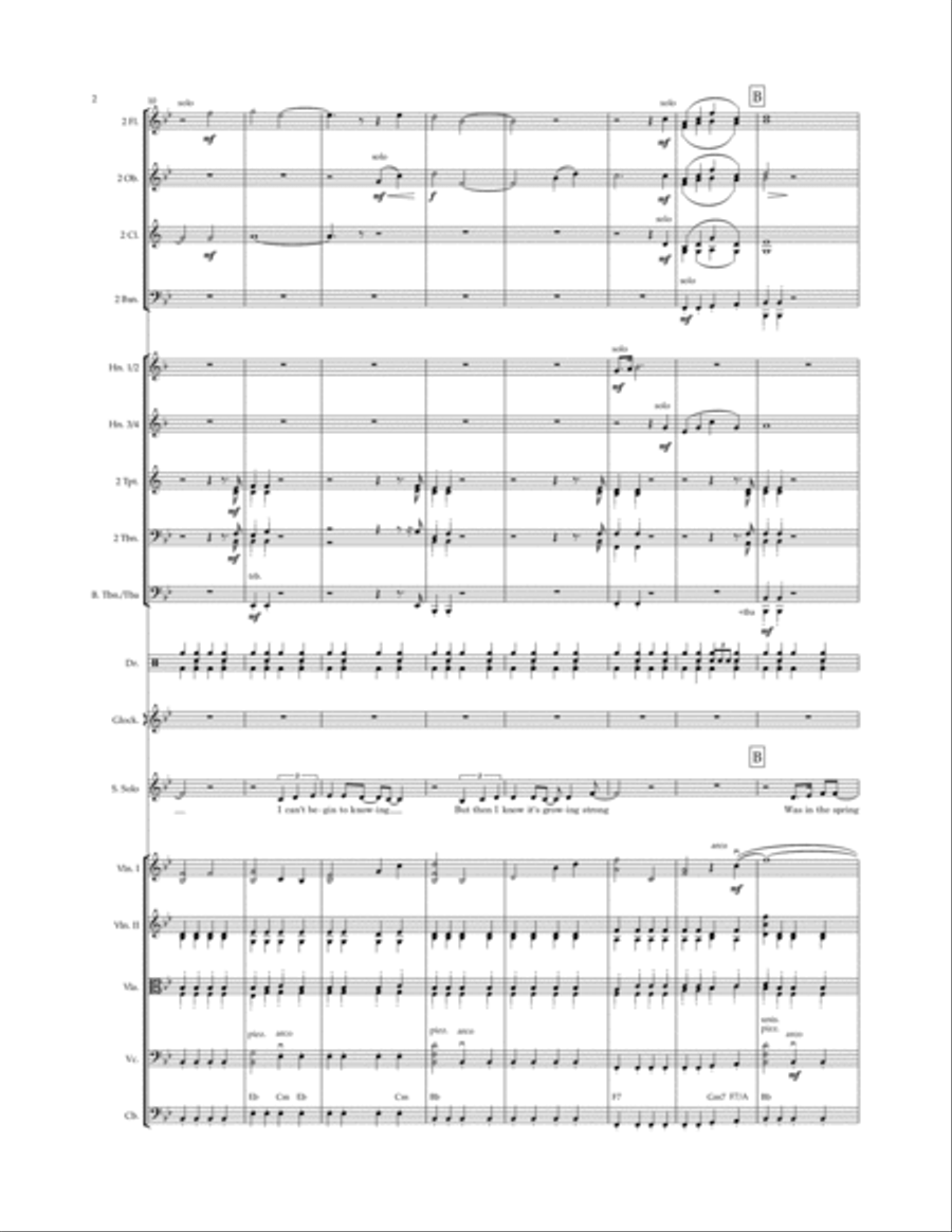 Sweet Caroline Full Orchestra scores gallery preview page 2