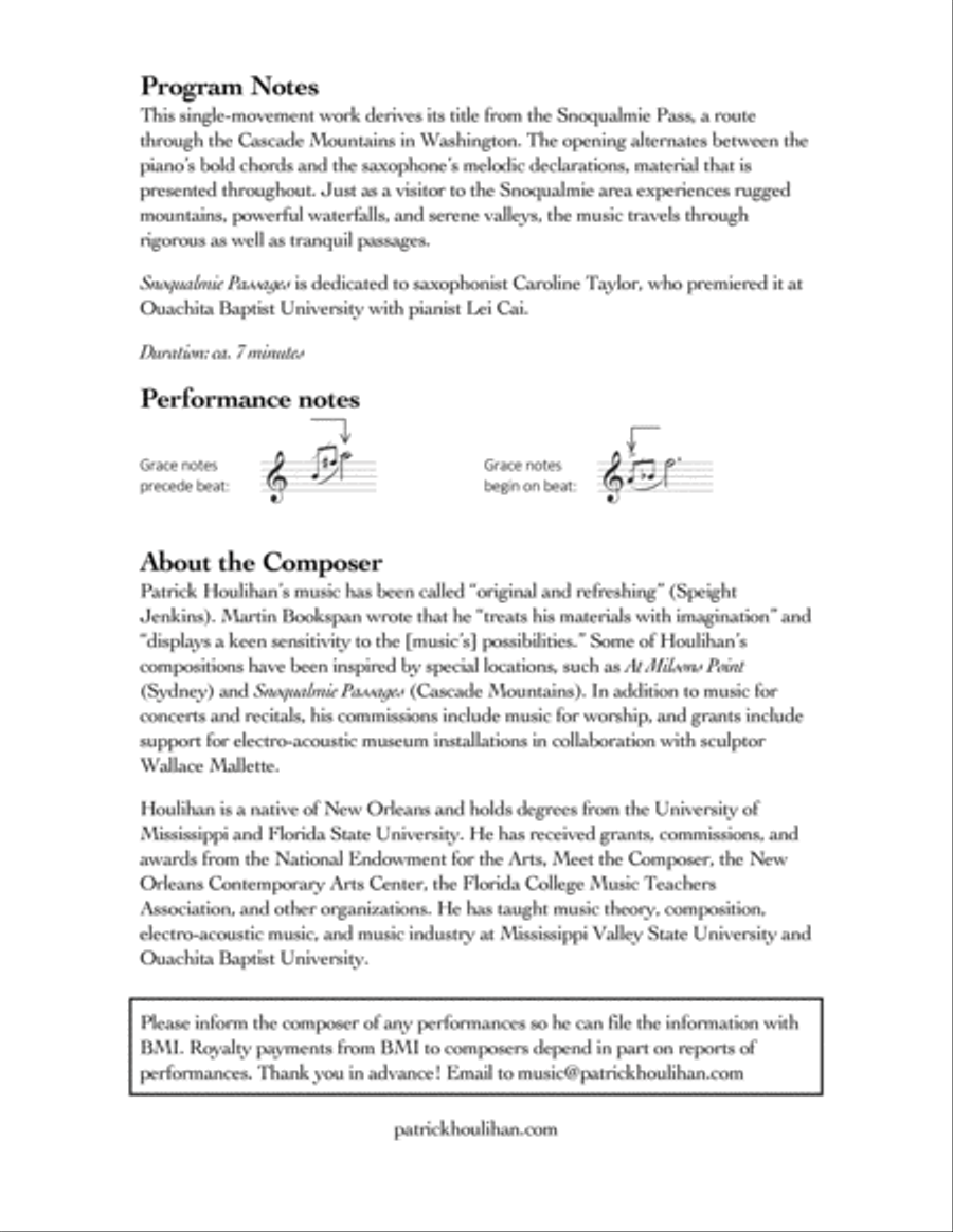 Snoqualmie Passages Alto Saxophone scores gallery preview page 2