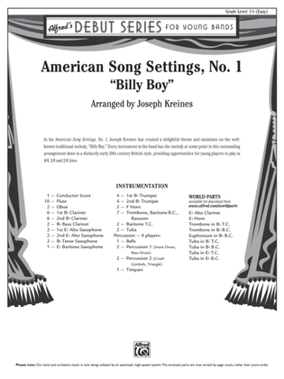 American Song Settings, No. 1: Score