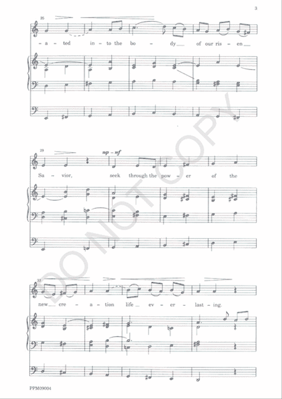 Over the Chaos of Empty Waters 4-Part scores gallery preview page 5