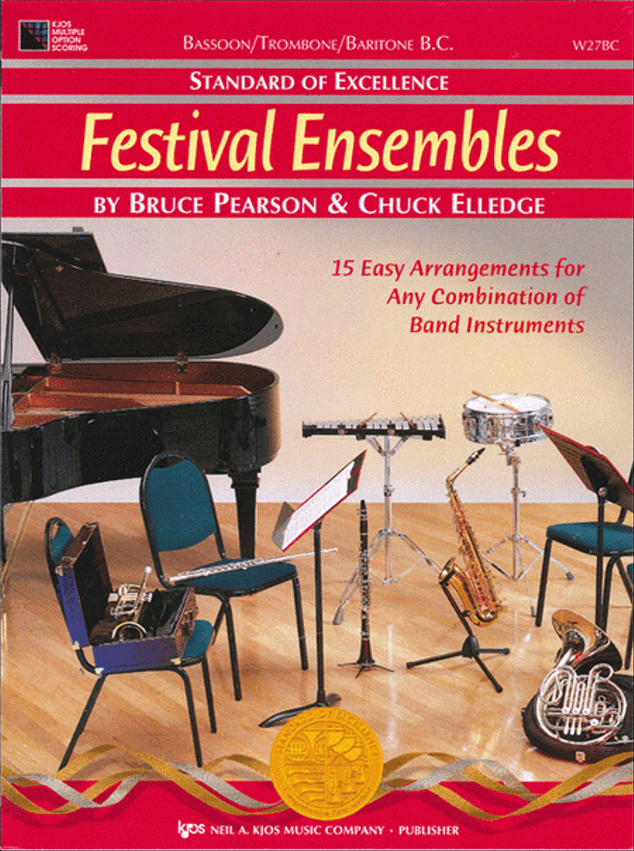 Standard of Excellence: Festival Ensembles-Bassoon/Trombone/Baritone B.C. Concert Band Methods scores gallery preview page 1