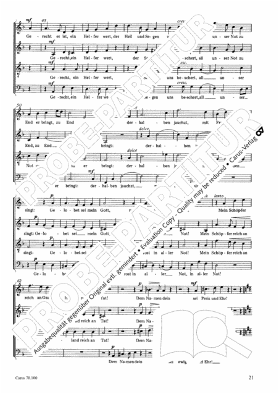 Geistliches Chorbuch der Romantik Choir scores gallery preview page 22