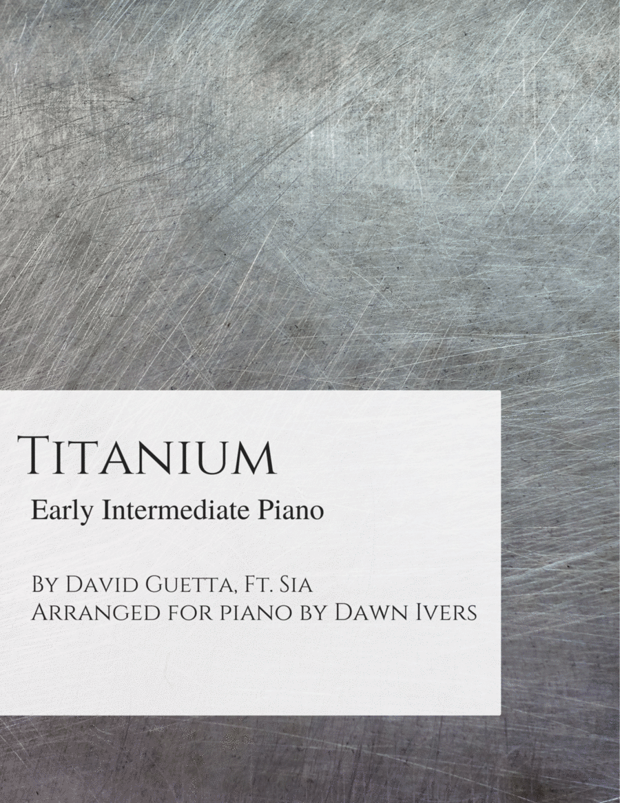 Titanium Titanium Piano Solo scores gallery preview page 1