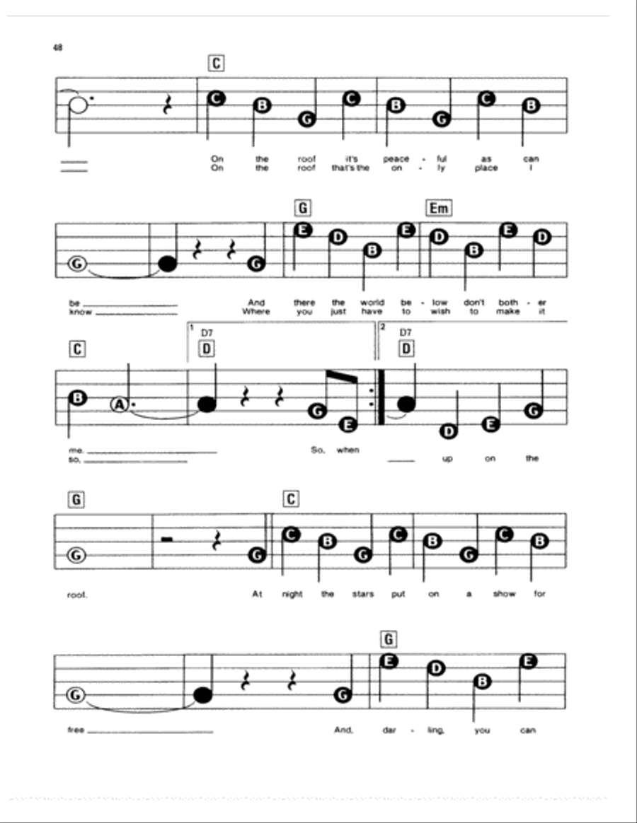 Up On The Roof Up On The Roof Electronic Keyboard scores gallery preview page 2