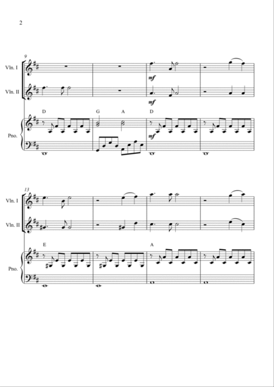 Love Was When Love Was When String Duet scores gallery preview page 2