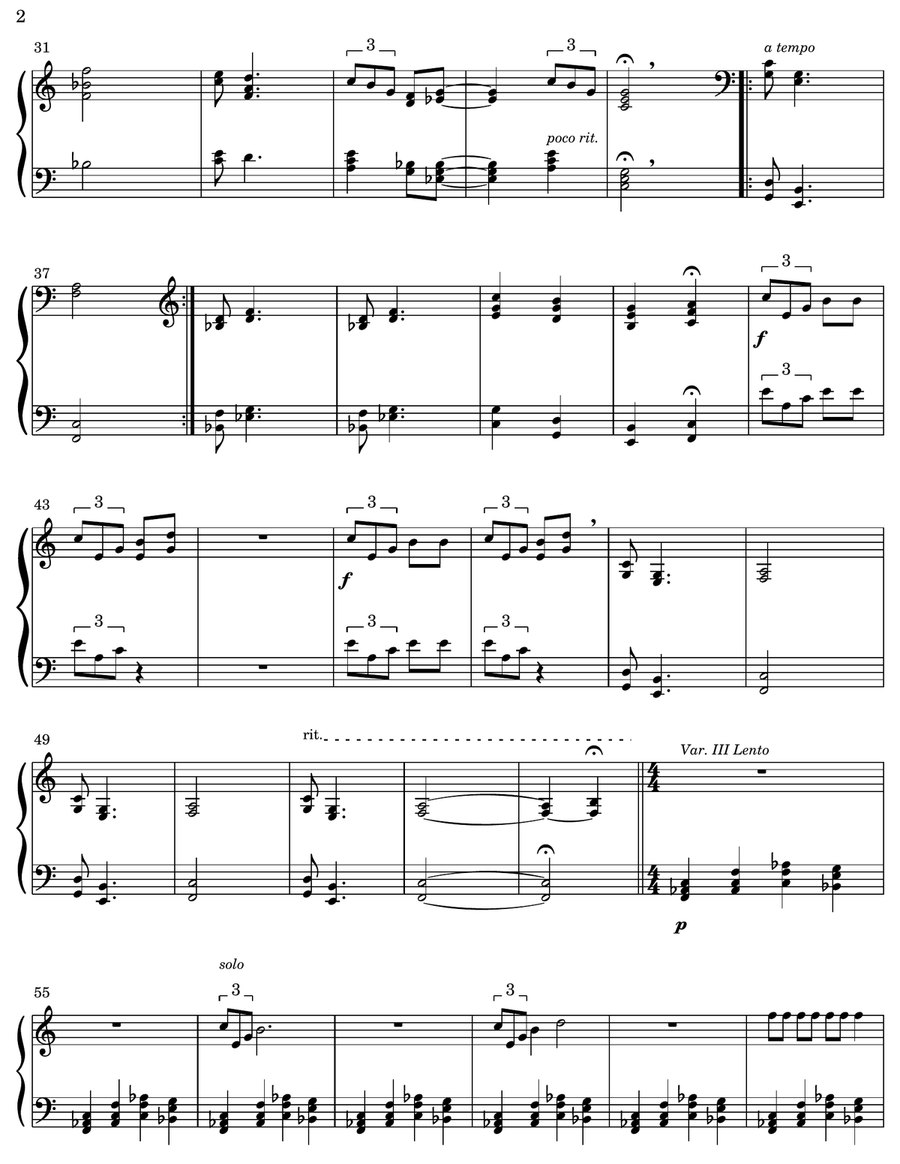 Four Sharp Lines: variations on an original theme (manuals only) Organ Solo scores gallery preview page 3