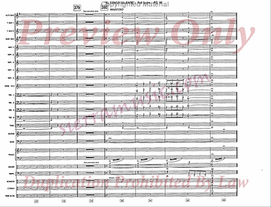 El Congo Valiente El Congo Valiente Jazz Ensemble scores gallery preview page 49