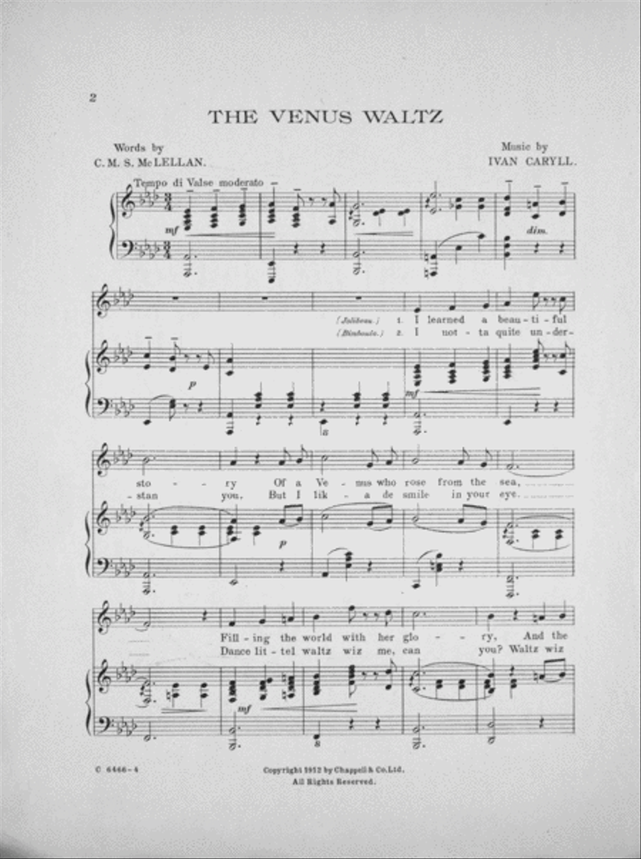 Venus Waltz Voice scores gallery preview page 2