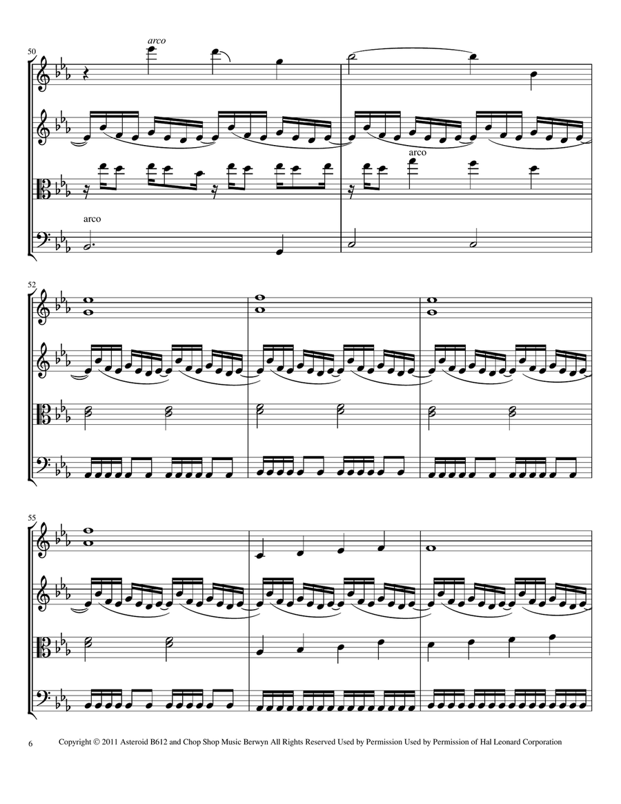 Turning Page String Quartet scores gallery preview page 6