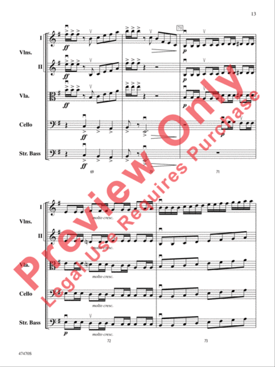 Legend of the Ghost Stallion String Orchestra scores gallery preview page 14