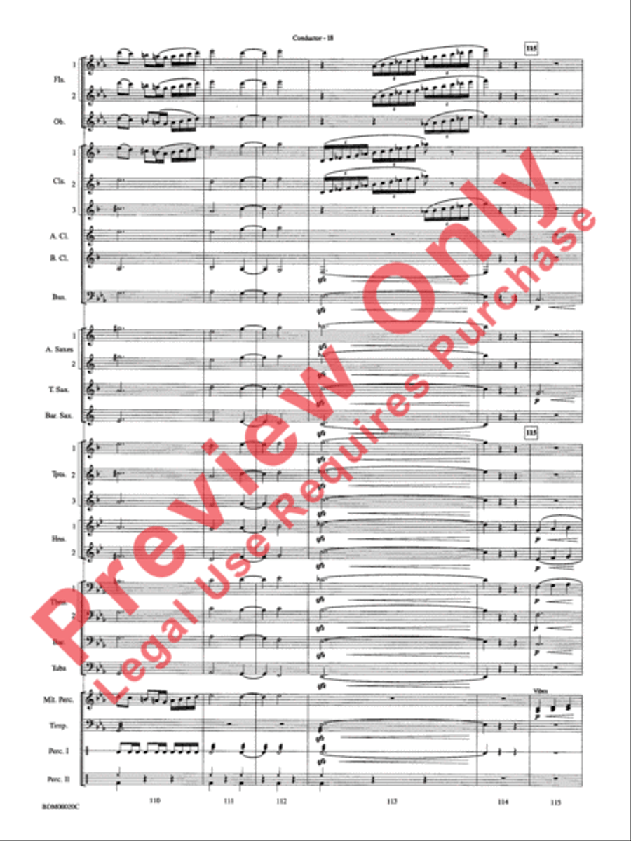 Coventry Carol Concert Band scores gallery preview page 20