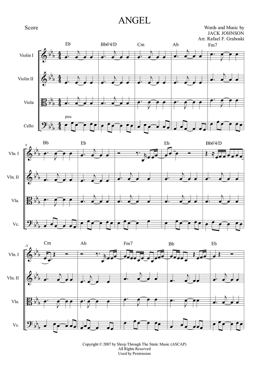 Angel String Quartet scores gallery preview page 1