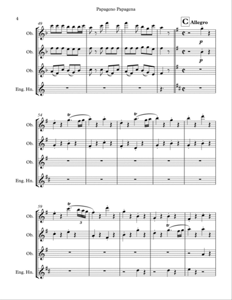 Papageno Papagena from 