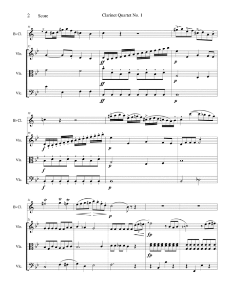 Clarinet Quartet No. 1 image number null
