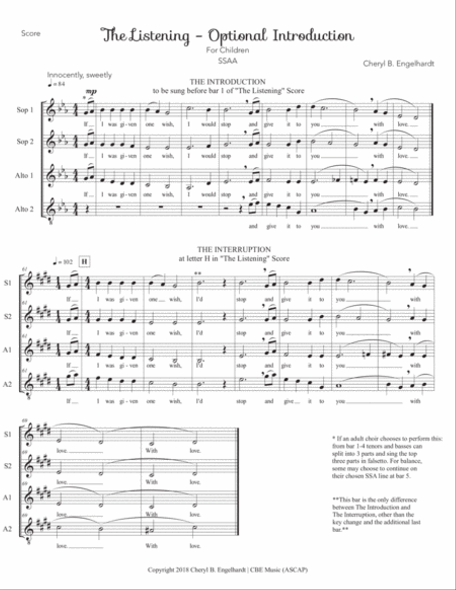 The Listening The Listening Divisi scores gallery preview page 4