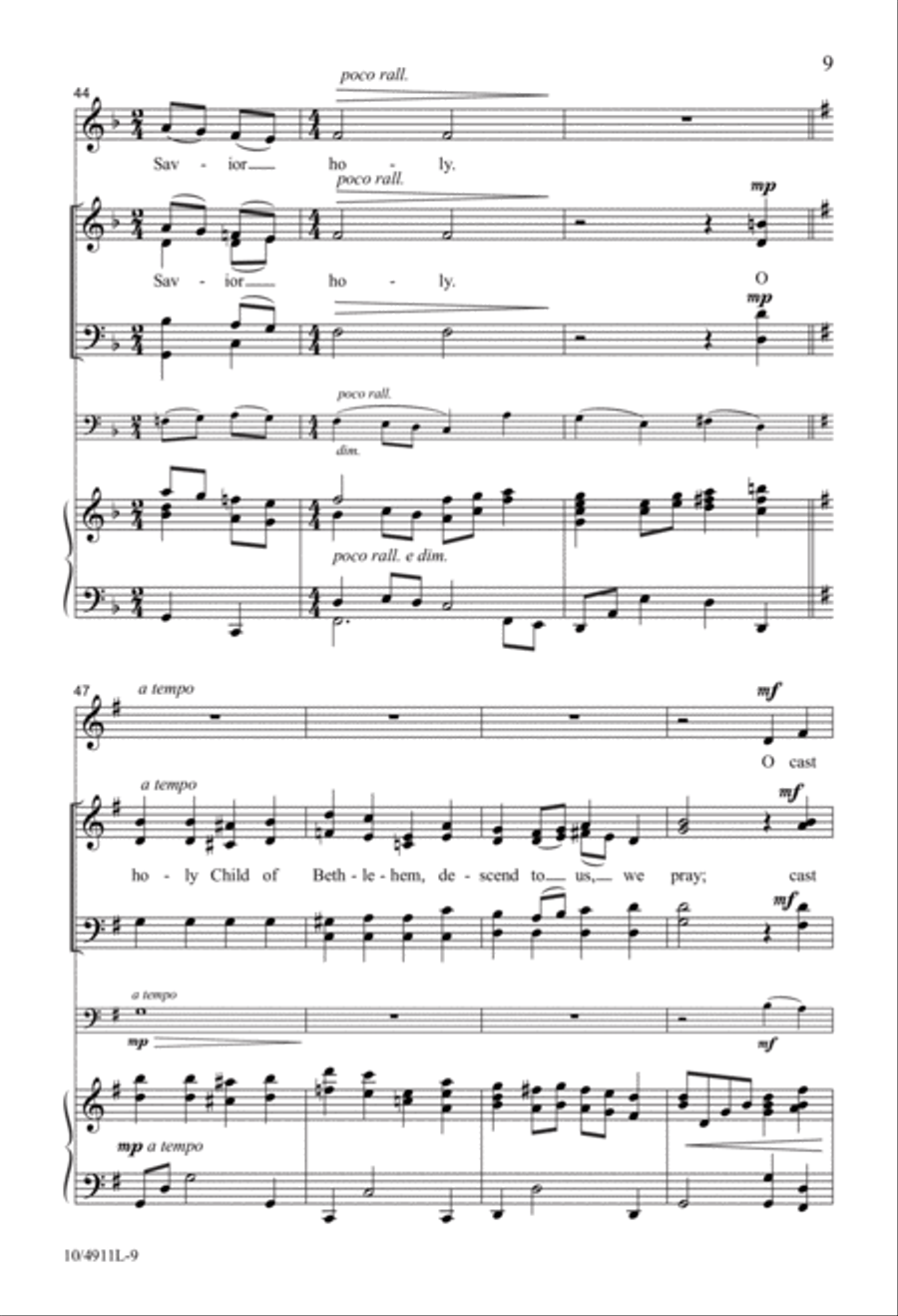 Once in Royal Bethlehem Once in Royal Bethlehem 4-Part scores gallery preview page 9