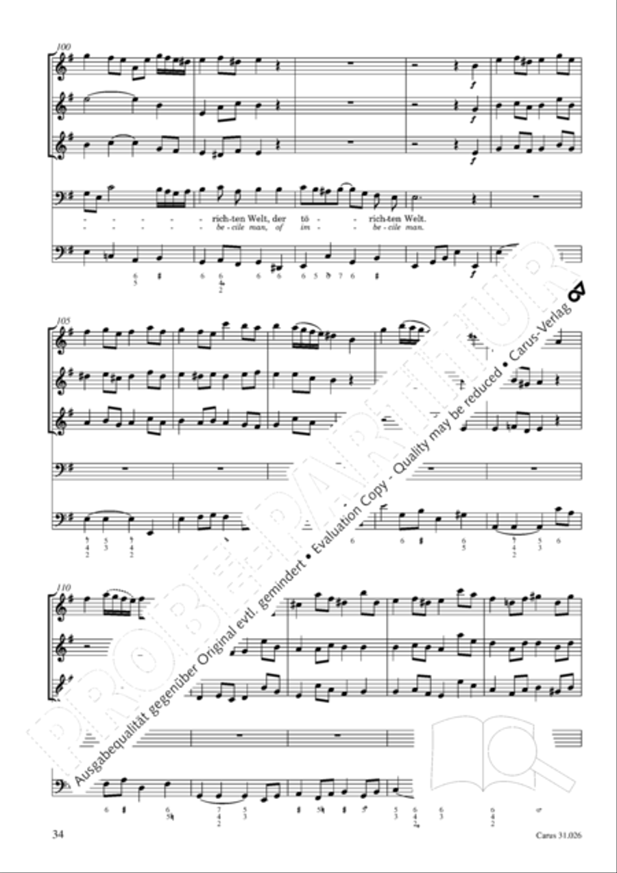 Ah, how fleeting, ah, how futile (Ach wie fluchtig, ach wie nichtig) 4-Part scores gallery preview page 35