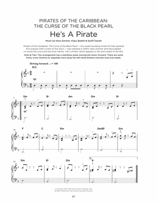 Book cover for He's A Pirate (from Pirates Of The Caribbean: The Curse of the Black Pearl)