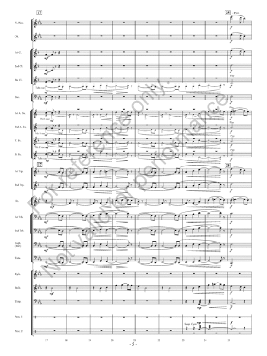 On The Banks… Concert Band scores gallery preview page 6