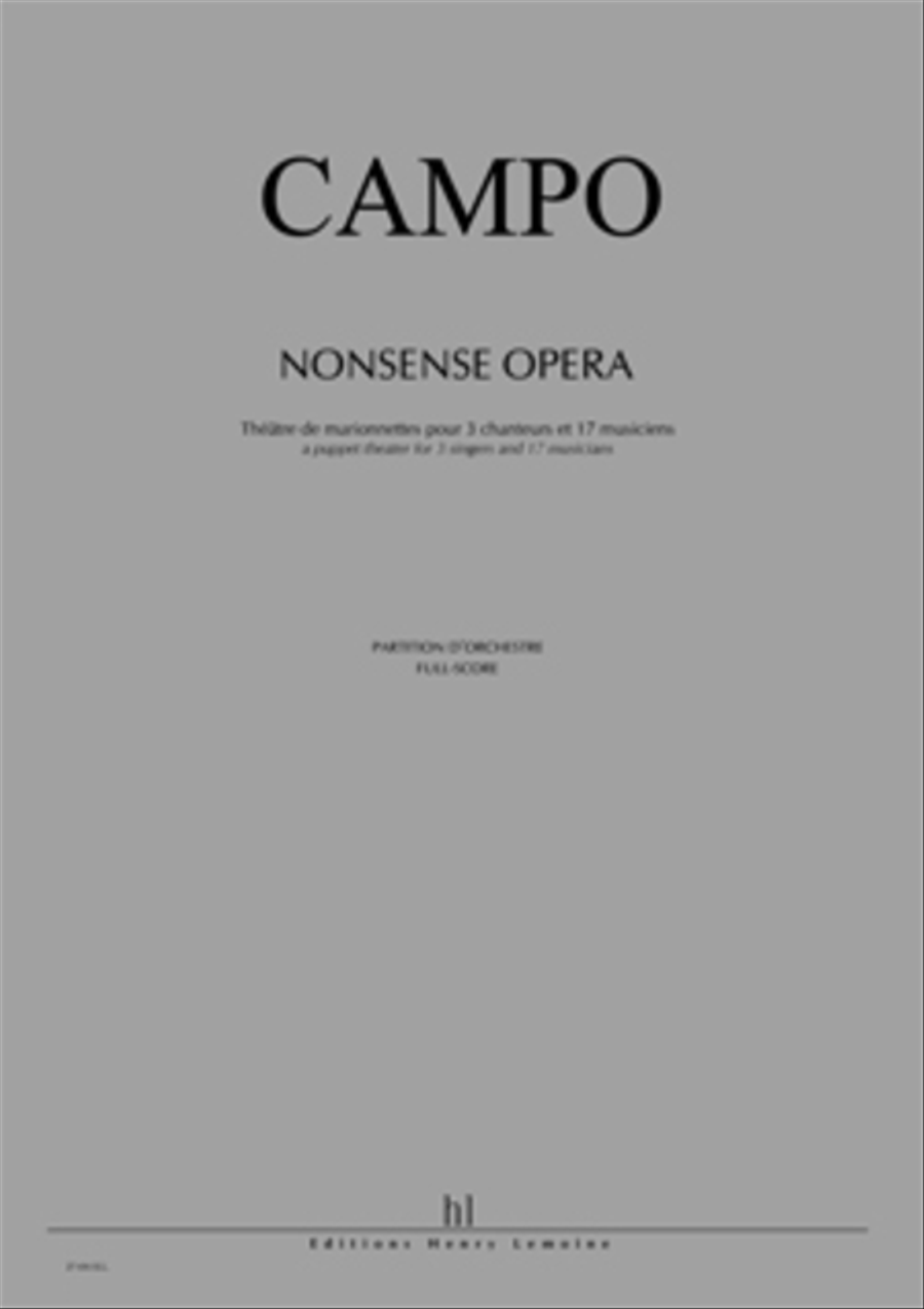 Nonsense Opera Orchestra scores gallery preview page 1