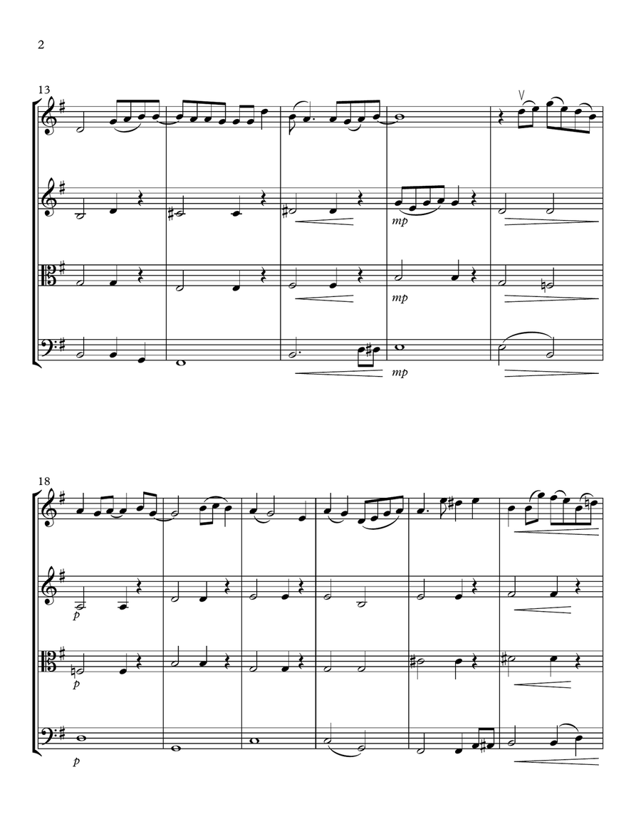 Love String Quartet scores gallery preview page 2