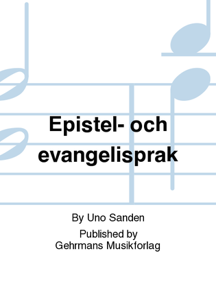 Book cover for Epistel- och evangelisprak
