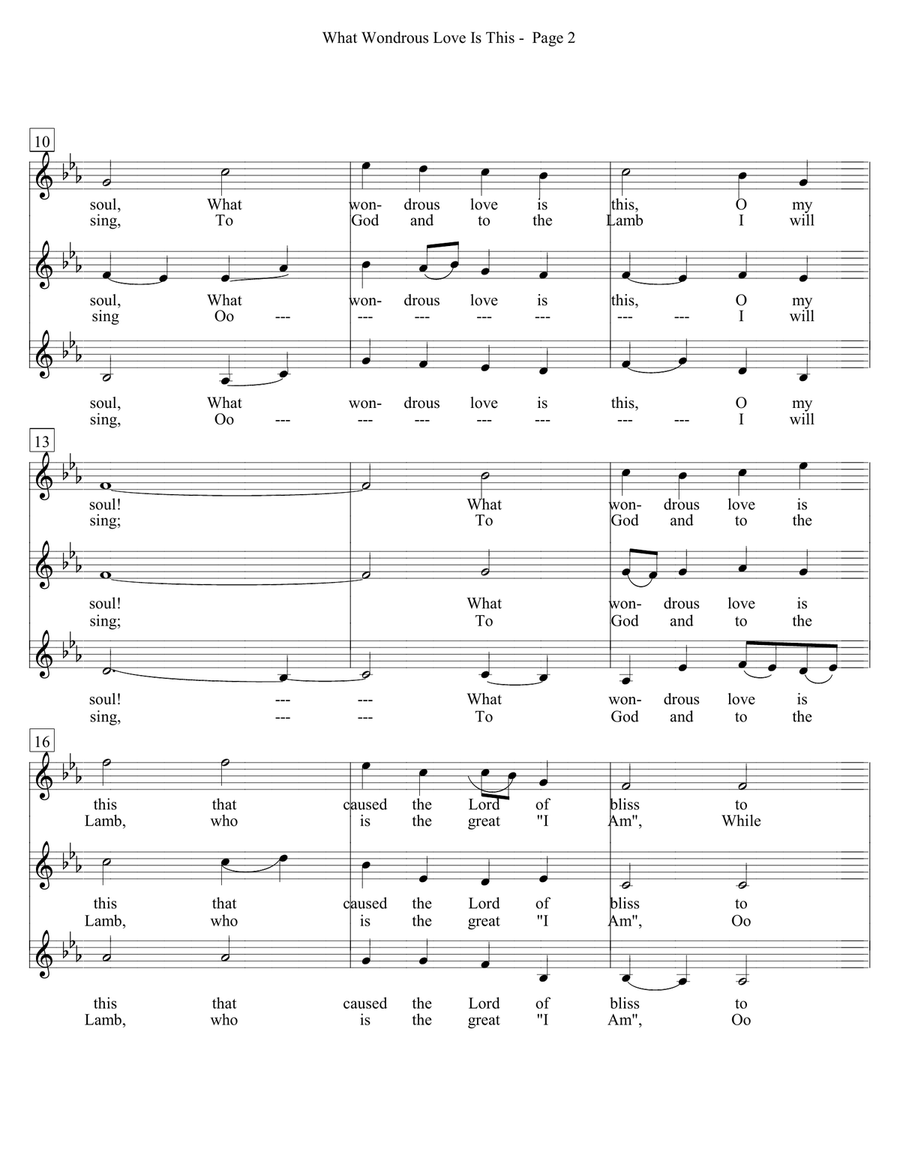 What Wondrous Love Is This SSA scores gallery preview page 2
